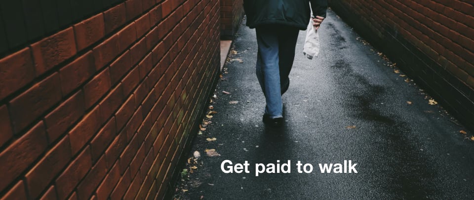 get paid to walk