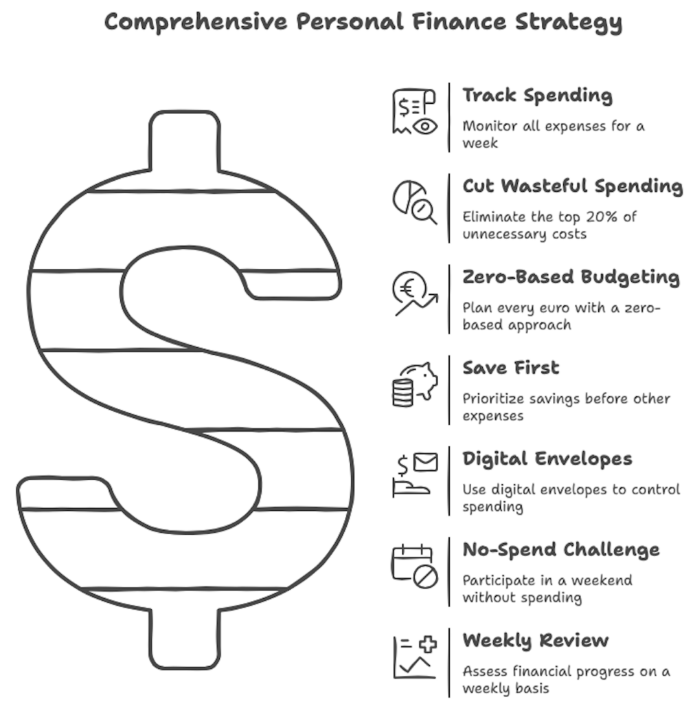 Comparison chart showing effectiveness of different budgeting methods to budget like a pro